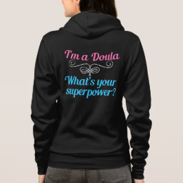Niedlicher Doula-Superheld Hoodie