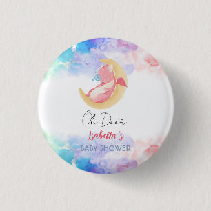 Niedlicher Drache Dinosaurier Regenbogen Ballon Ba Button