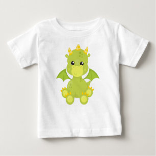 Niedlicher Drache, Grüner Drache, Kleiner Drache,  Baby T-shirt