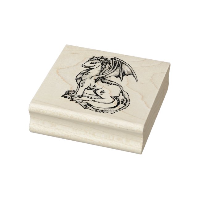 Niedlicher Drache Gummistempel (Stempel)
