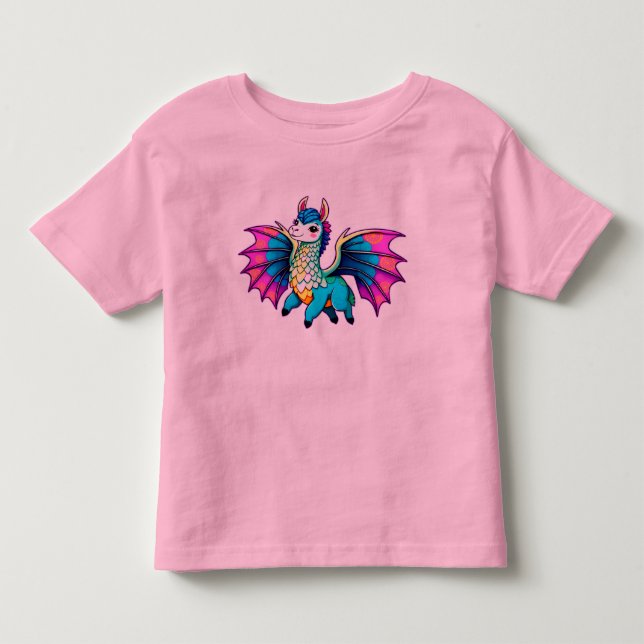 niedlicher Drache Kleinkind T-shirt (Vorderseite)