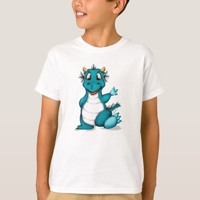 Niedlicher Drache T-Shirt (Vorderseite)