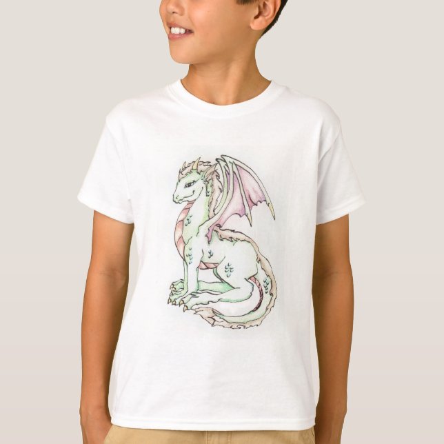 Niedlicher Drache T-Shirt (Vorderseite)