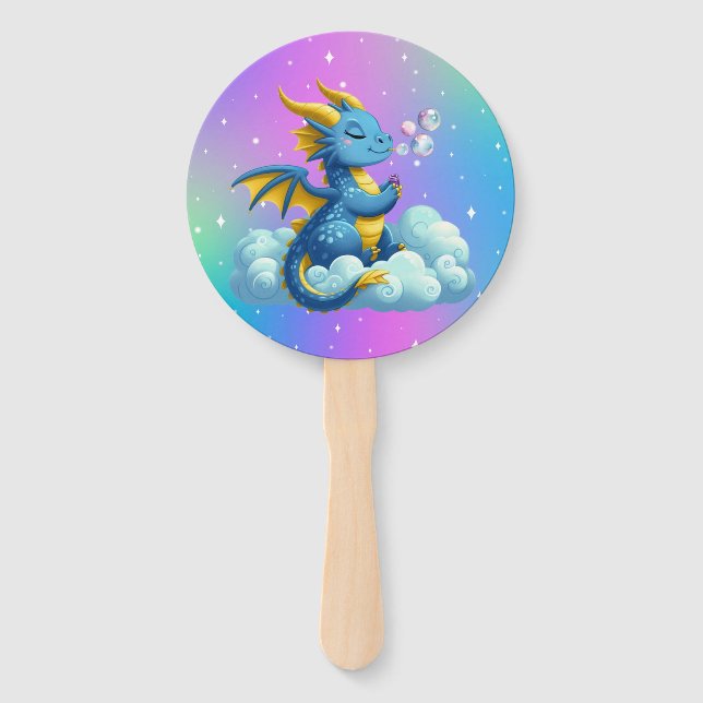 Niedlicher Drache/Whimsikum Fächer (Vorderseite)