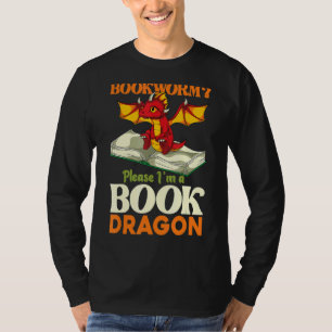 Niedlicher Drachenbuchwortdrache T-Shirt