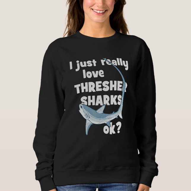 Niedlicher Dreherhai Sweatshirt (Vorderseite)