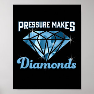 Niedlicher Druck macht Diamanten Motivierend Inspi Poster