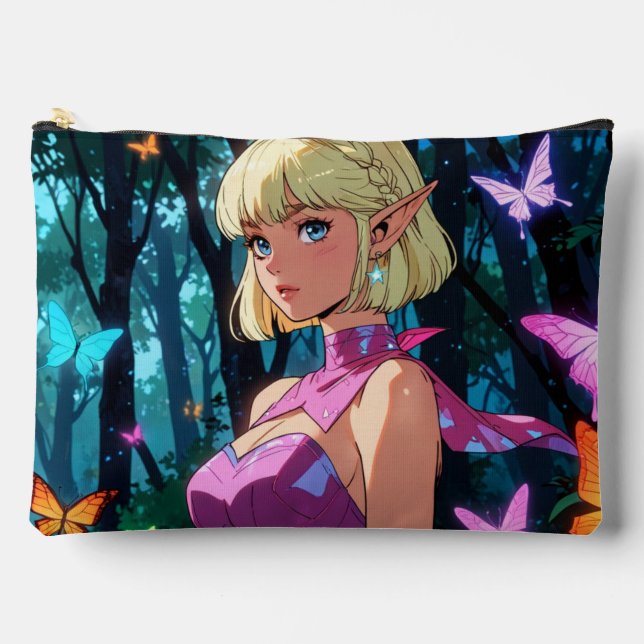 Niedlicher Druckknopf Nähtasche Zubehörtasche (Vorderseite)