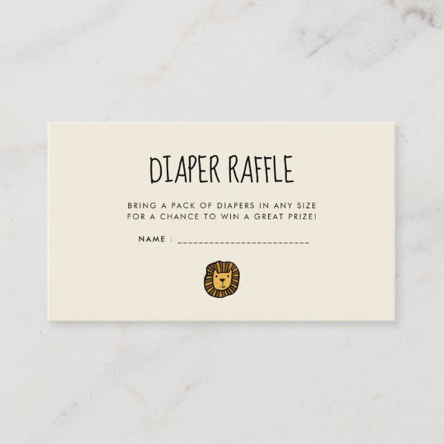 Niedlicher Dschungel Babydusche Windeln Raffelsche Begleitkarte (Vorderseite)