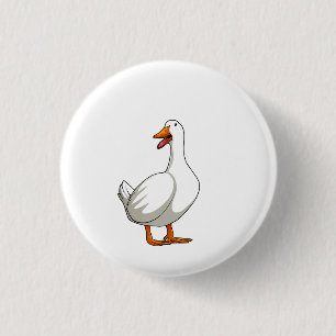 Niedlicher Duck Design Men Waterfowl Bird Pet Ente Button