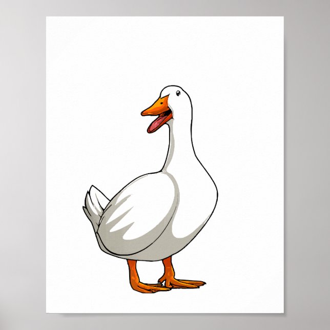 Niedlicher Duck Design Men Waterfowl Bird Pet Ente Poster (Vorne)