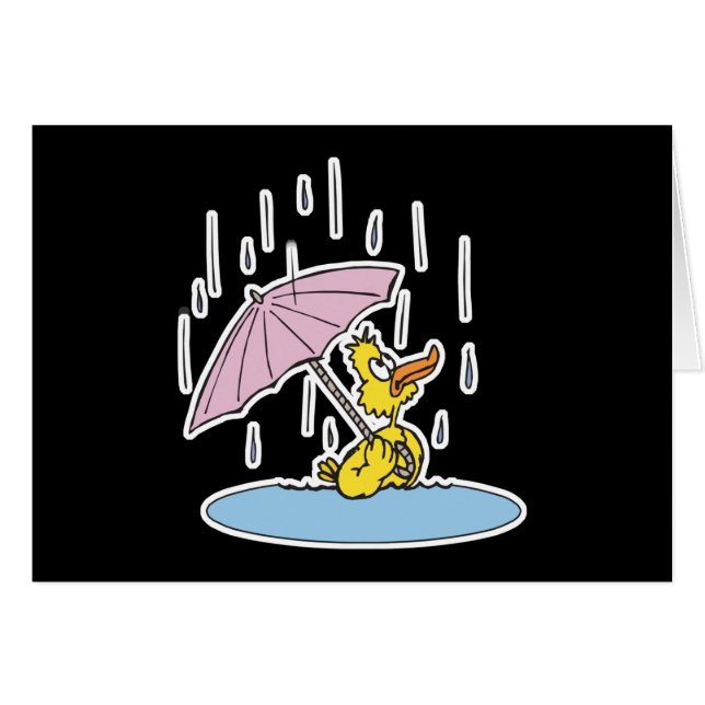 niedlicher Ducky mit Regenschirm (Vorderseite (Horizontal))