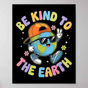 Niedlicher Earth Day 2025 Kinderkind B Poster