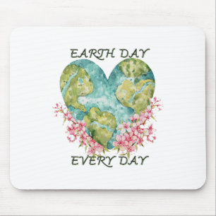 Niedlicher Earth Day Alltag Retro Vintag 1 Mousepad