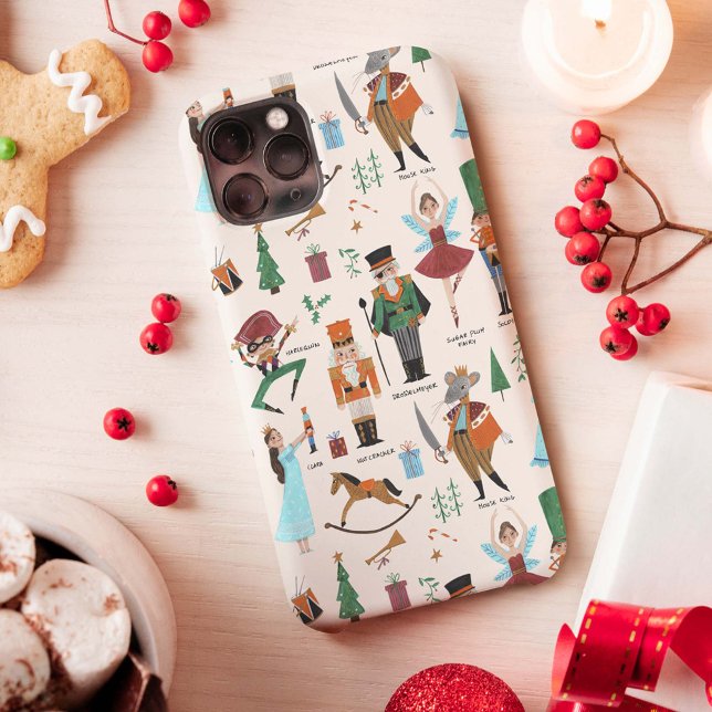 Niedlicher Ecru Nutcracker Ballet Weihnachtsfeiert Case-Mate iPhone Hülle (Von Creator hochgeladen)