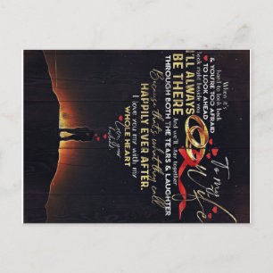 Niedlicher Ehemann zu meinem Geschenk für meine Eh Postkarte