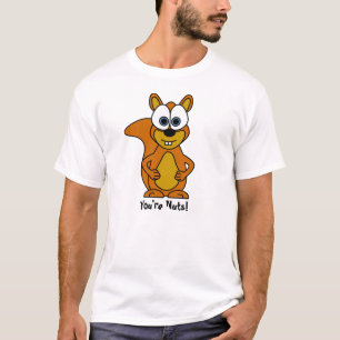 Niedlicher Eichhörnchen-Cartoon T-Shirt