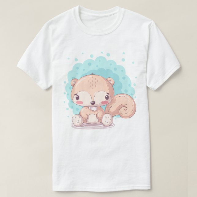 Niedlicher Eichhörnchen-T - Shirt (Design vorne)