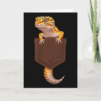 Niedlicher Eidechsen-Reptil-Leopard-Gecko-Tasche L