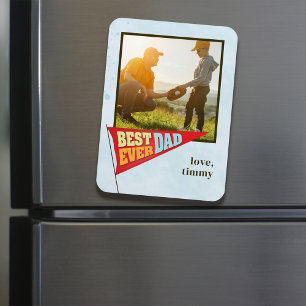 Niedlicher einfacher Vater Tag Pennant Bester Vate Magnet