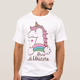 Niedlicher Einhorn-Cartoon T-Shirt