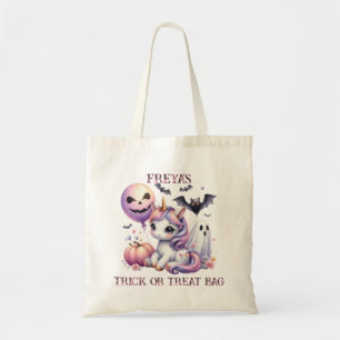 Niedlicher Einhorn Halloween Trick oder Treat Tragetasche