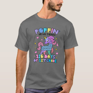 Niedlicher Einhorn-Pop Es glücklich 120 Tage der S T-Shirt