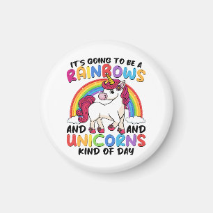 niedlicher Einhornregenbogen lustig Magnet