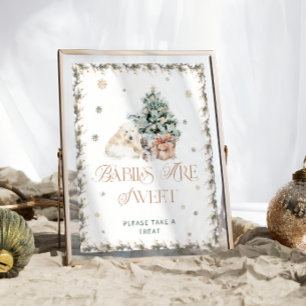 Niedlicher Eisbär Babies sind süß Nehmen Sie eine Poster