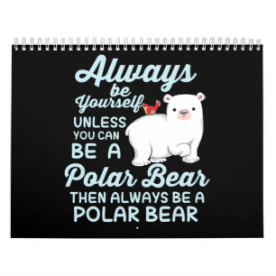 Niedlicher Eisbär - ein Eisbär Kalender