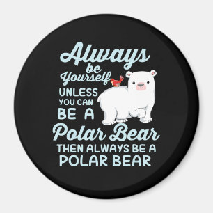 Niedlicher Eisbär - ein Eisbär Magnet