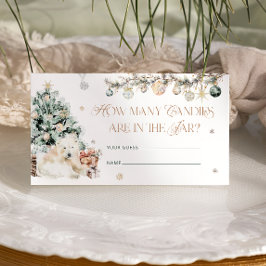 Niedlicher Eisbär im Winter wie viele Kanonen Begleitkarte