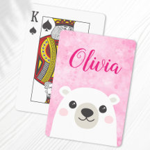 Niedlicher Eisbär individuelle Name rosa