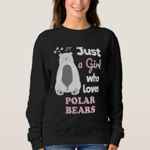 Niedlicher Eisbär nur ein Mädchen, das Eisbären Li Sweatshirt