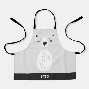 niedlicher Eisbär, personalisierte Kinder Schürze