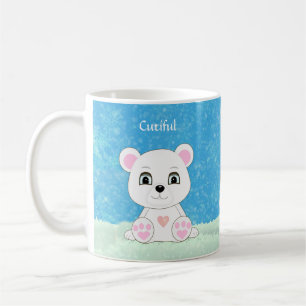 Niedlicher Eisbär & Schneemann Kaffeetasse