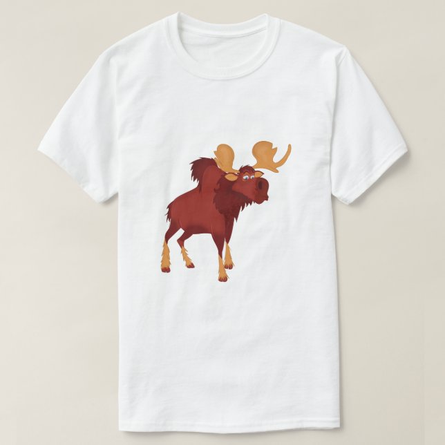 Niedlicher Elch T-Shirt (Design vorne)