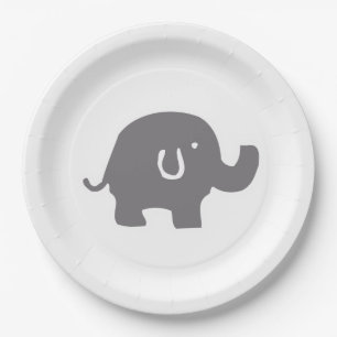 Niedlicher Elefant-Baby-Duschen-Papier-Teller Pappteller