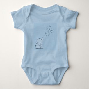 Niedlicher Elefant Baby Strampler
