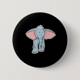 niedlicher Elefant Button