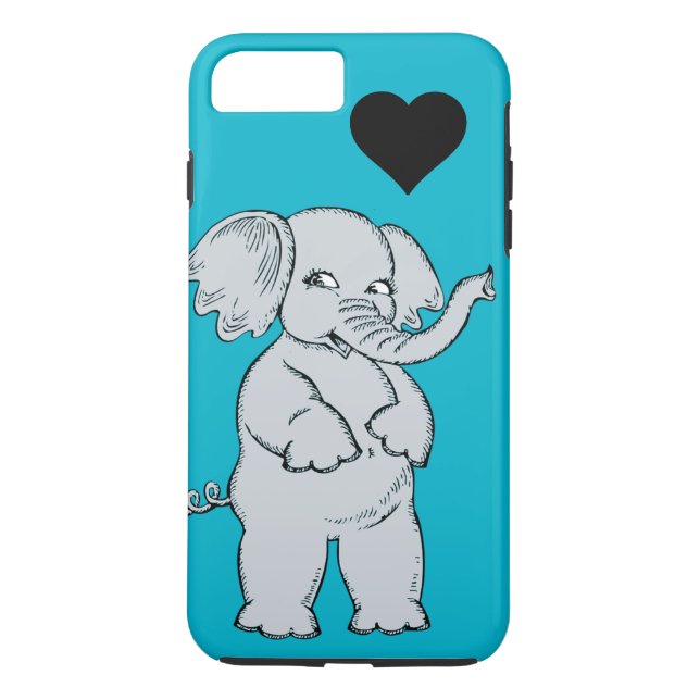 Niedlicher Elefant Case-Mate iPhone Hülle (Rückseite)