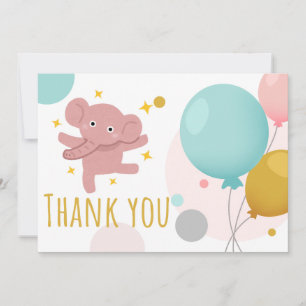 Niedlicher Elefant Dankeskarte