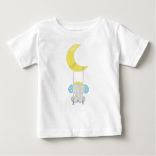 Niedlicher Elefant, Elefant auf einer Schaukel, Kr Baby T-shirt