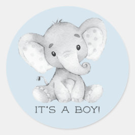 Niedlicher Elefant Es ist ein Boy-Gefallen Sticker