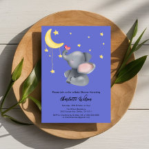 Niedlicher Elefant mit kleiner Schmetterlingsdusch