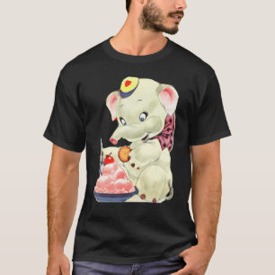 Niedlicher Elefant nur ein Mädchen, das Elefanten T-Shirt