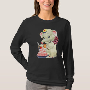 Niedlicher Elefant nur ein Mädchen, das Elefanten T-Shirt