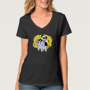 Niedlicher Elefant & Panda Bear Adorable Freundsch T-Shirt