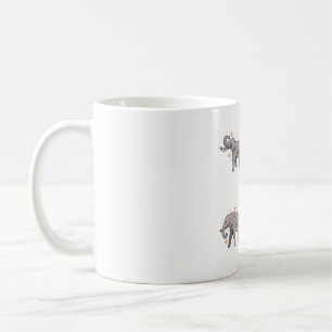 Niedlicher Elefant � Süße Tier Art Kaffeetasse