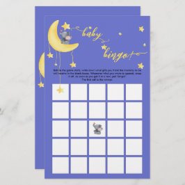 Niedlicher Elefant und kleines Butterfly Baby Bing